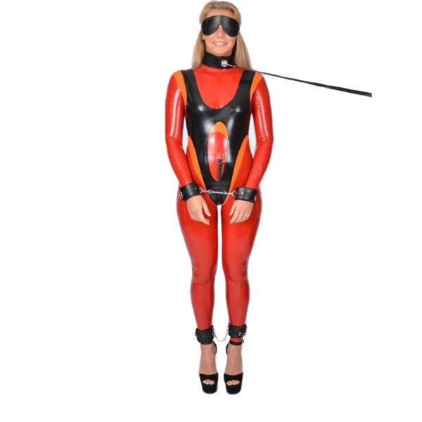 latex catsuit