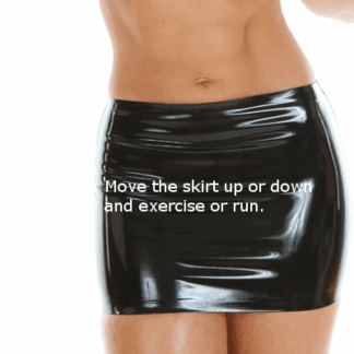 Latex Rubber Exercise Skirt (Surprise Colour)