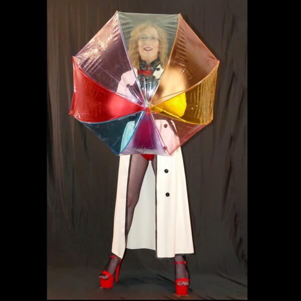latex clothing-long coat