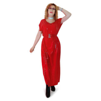 Latex Maxi Dress