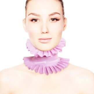 Latex Collar with Frills