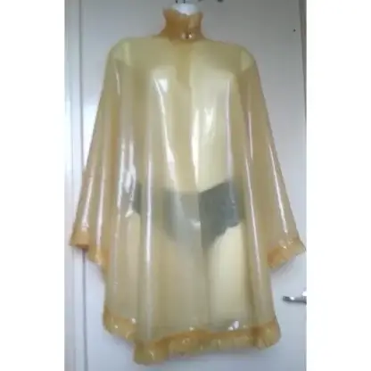 transparent latex cape