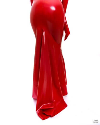 Morticia Addams latex dress - Image 5