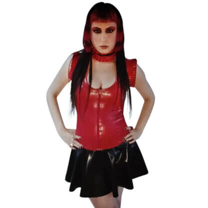 Latex Ruby Riot Outfit - Image 2